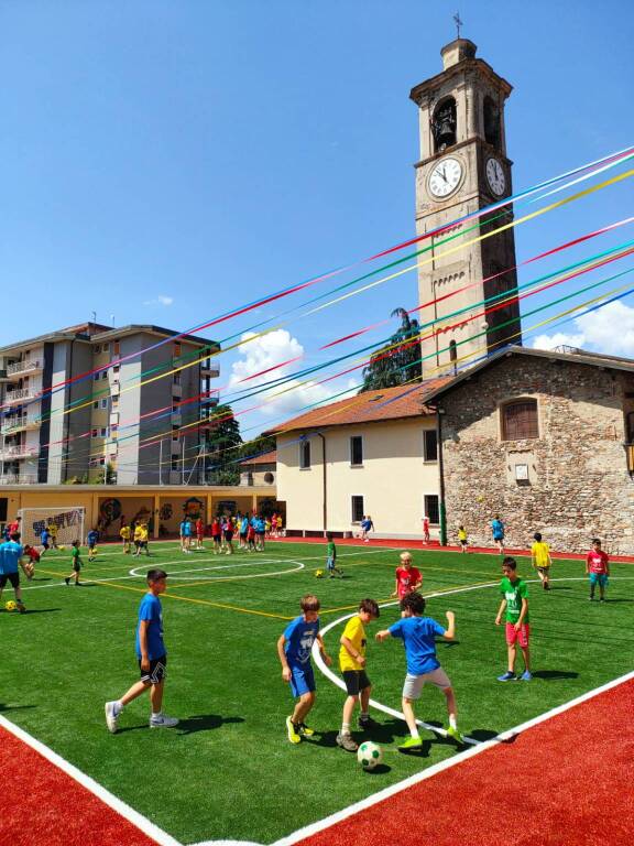 L'oratorio estivo di Angera parte col campetto restaurato