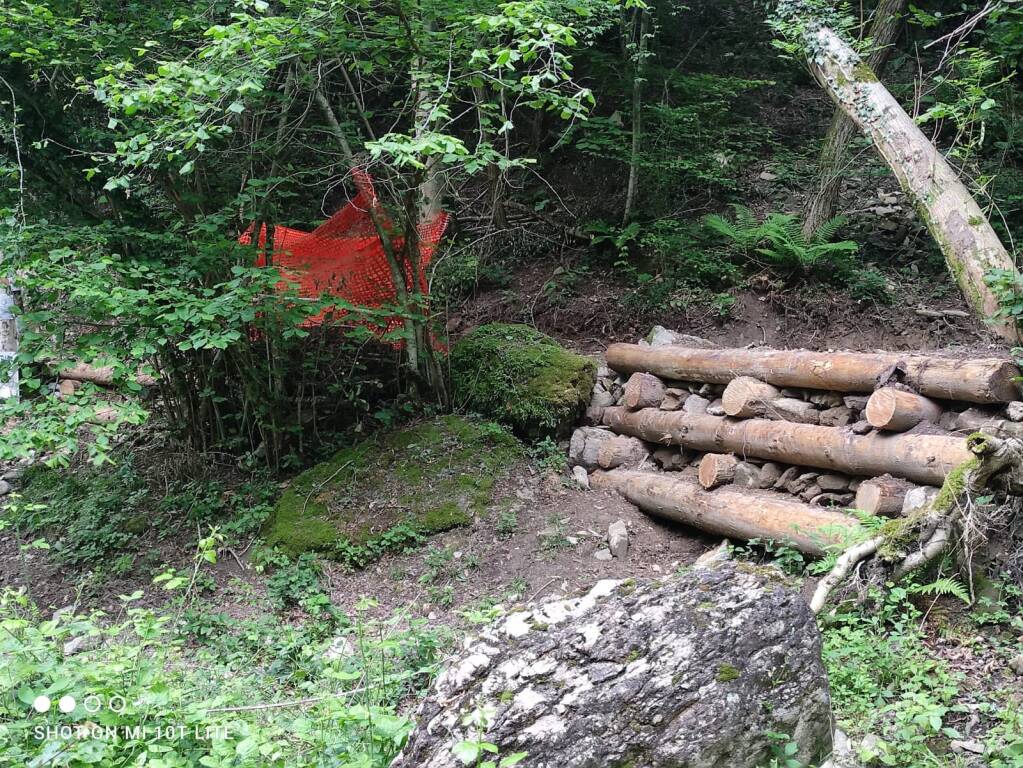 Lavori alle cascate di Cittiglio 
