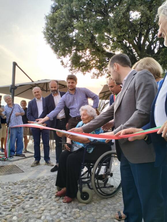 Inaugurazione di Viale De Angeli a Laveno