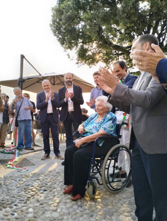Inaugurazione di Viale De Angeli a Laveno