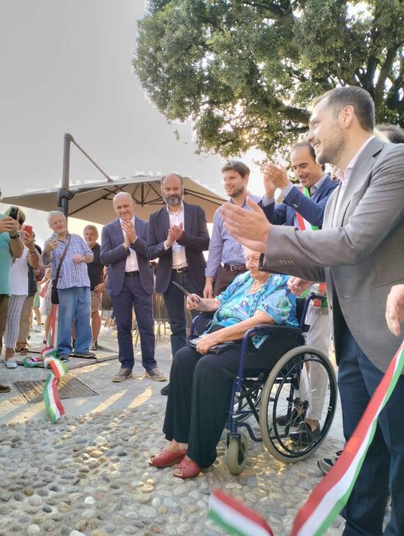 Inaugurazione di Viale De Angeli a Laveno