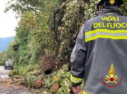 Frana sulla statale fra Maccagno e Zenna