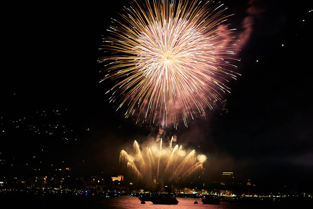 Fuochi d'artificio a Laveno 