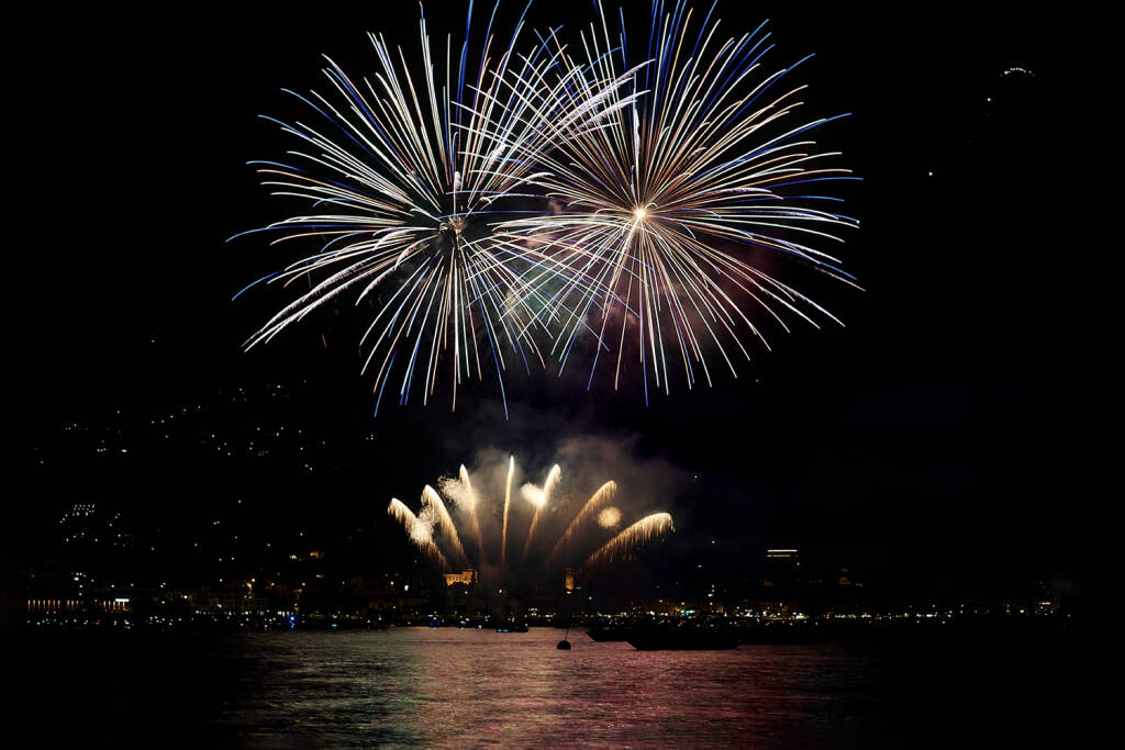 Fuochi d'artificio a Laveno 