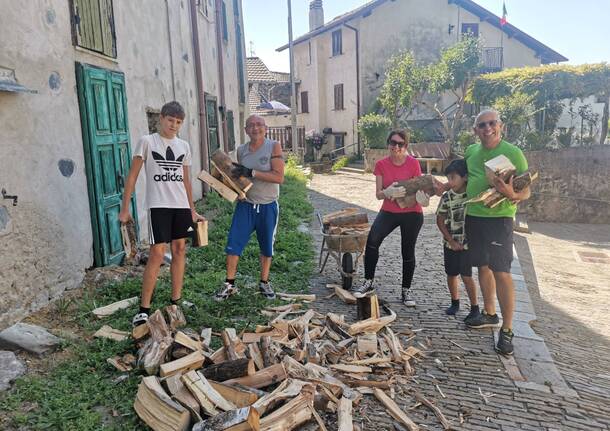 A Graglio aiuto con legna