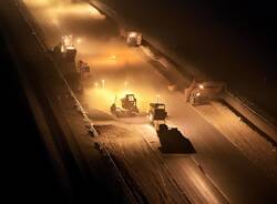 lavori autostrada notte