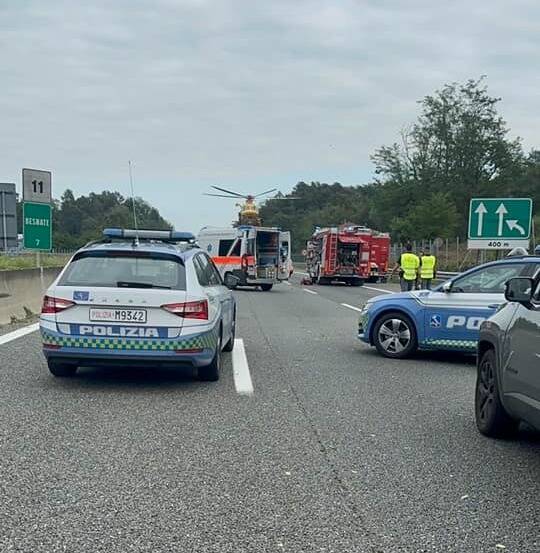 Incidente mortale autostrada A26