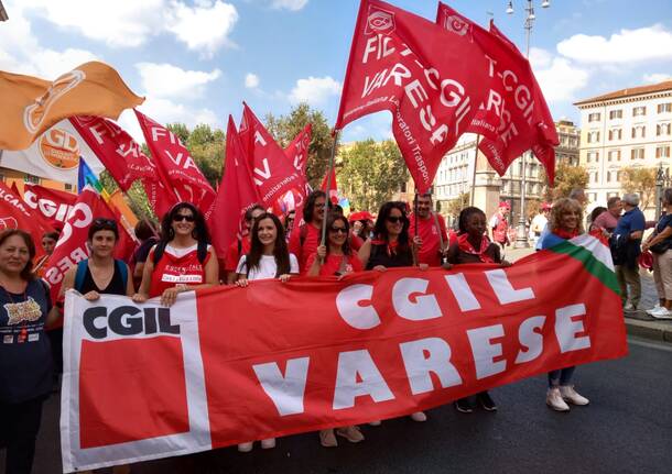 "La via Maestra" varesini a Roma per la grande manifestazione nazionale CGIL