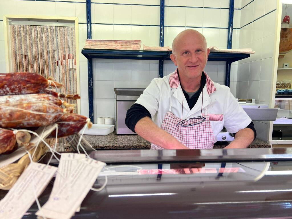 Elidoro Bergamaschi, macelleria di Ispra