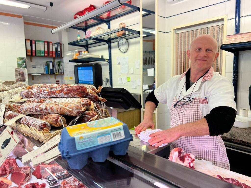 Elidoro Bergamaschi, macelleria di Ispra 
