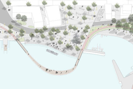 Il progetto per l'affaccio a lago di Laveno