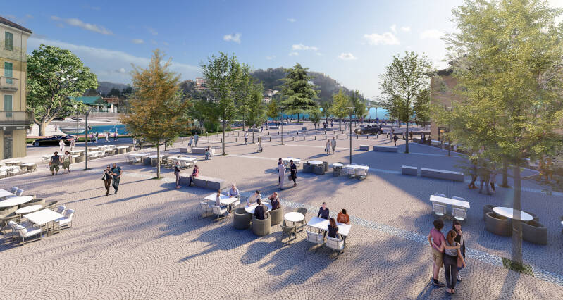 Il progetto per l'affaccio a lago di Laveno