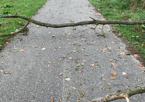 pista ciclabile dopo maltempo