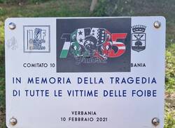 Targa foibe verbania 