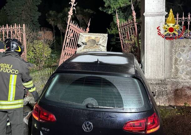 incidente a Germignaga nella notte