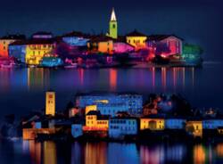 isole illuminate lago maggiore