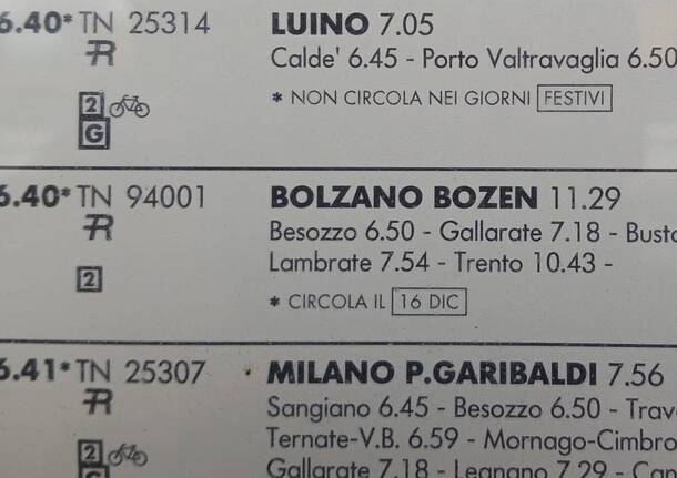 treno Luino Bolzano