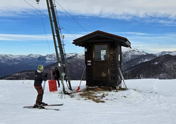 Primi sciatori del 2024 in Forcora