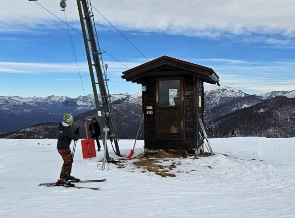 Primi sciatori del 2024 in Forcora