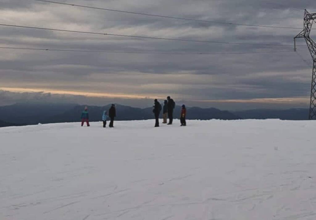 Primi sciatori del 2024 in Forcora