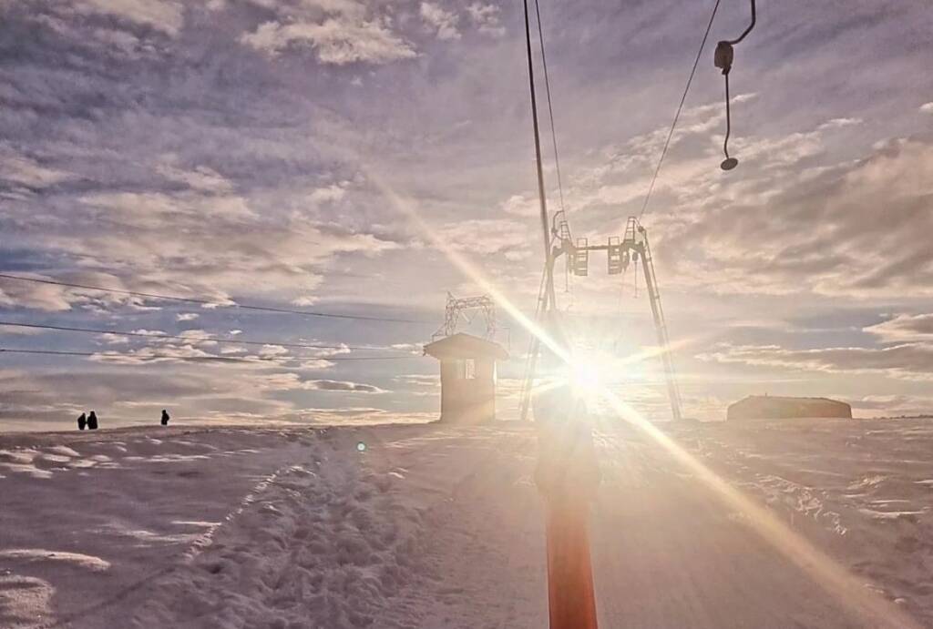 Primi sciatori del 2024 in Forcora