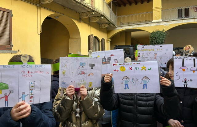 \"M\'illumino di meno\" con le scuole di Gemonio