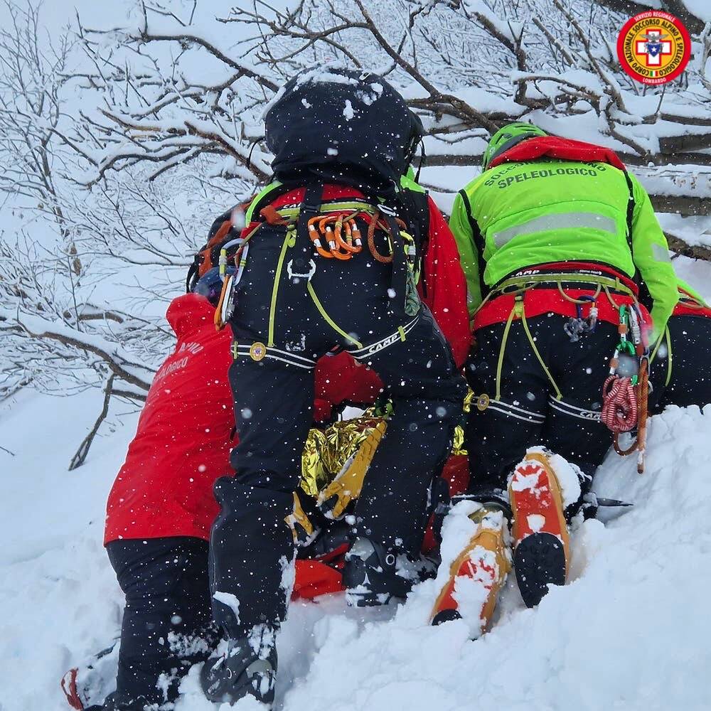 Esercitazione in Piemonte per il Soccorso alpino di Varese