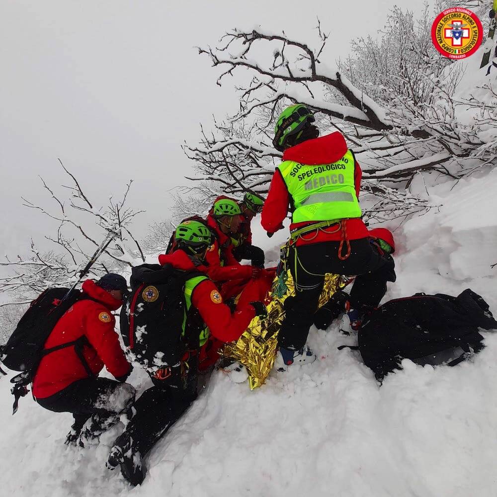 Esercitazione in Piemonte per il Soccorso alpino di Varese