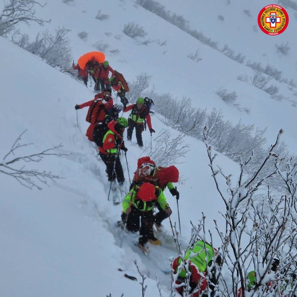 Esercitazione in Piemonte per il Soccorso alpino di Varese