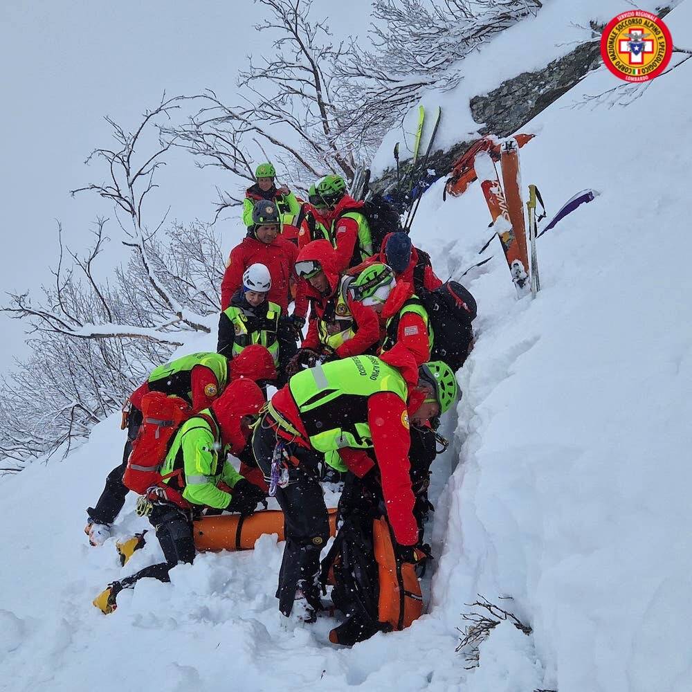 Esercitazione in Piemonte per il Soccorso alpino di Varese