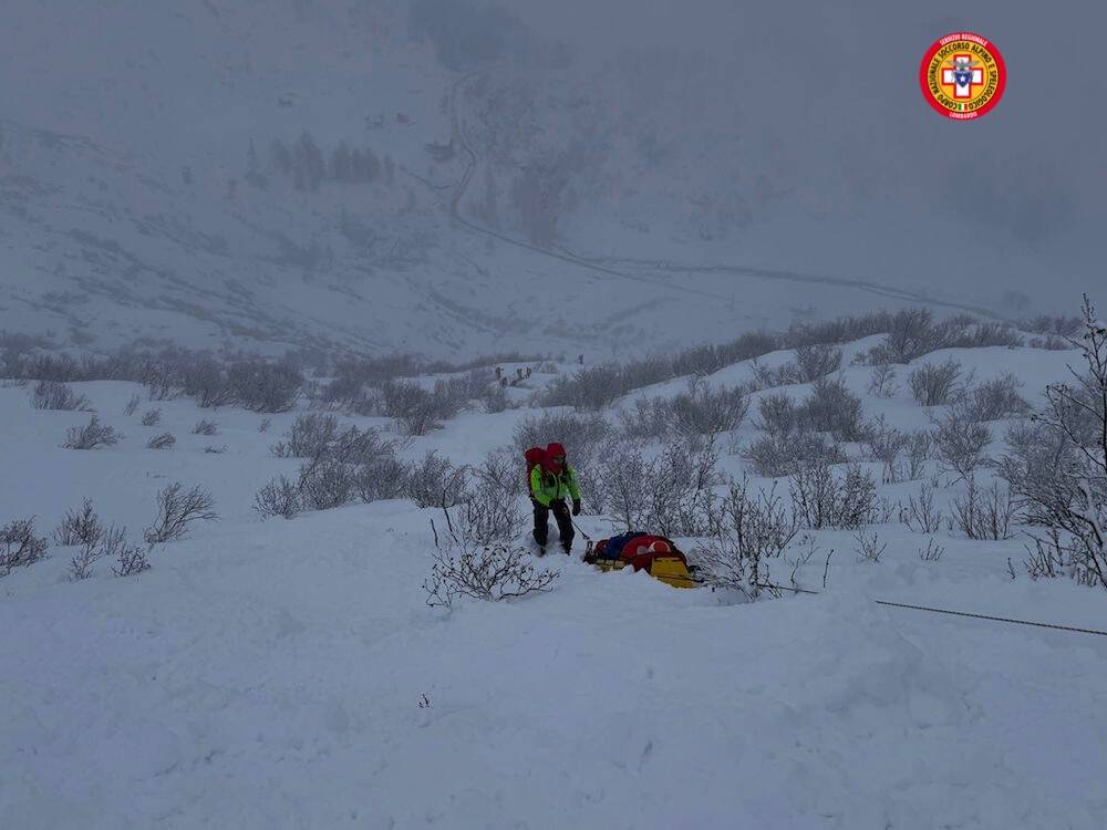 Esercitazione in Piemonte per il Soccorso alpino di Varese