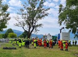 Domenica di addestramento per 300 volontari impegnati a "Maccagno 2024" 