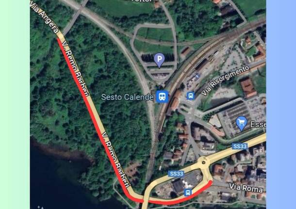 chiusura strada sesto calende angera