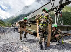 ponte maltempo esercito svizzero