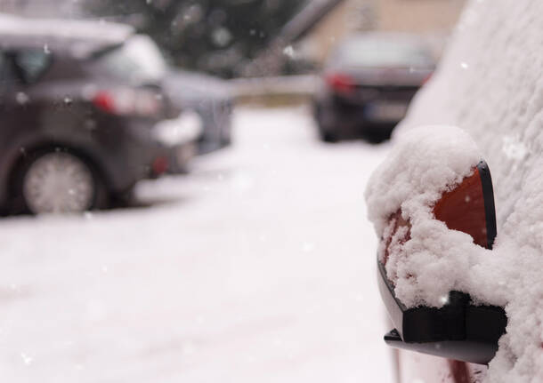 parcheggio in inverno