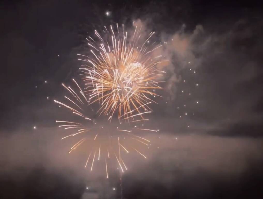 Sesto Calende - Fuochi d'artificio, foto di Ezio Cairoli