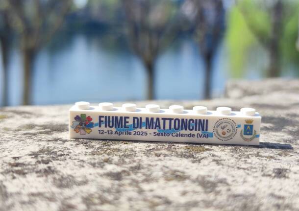 Fiume di mattoncini sesto calende