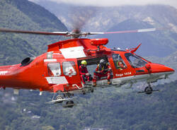 L\'esercitazione congiunta Rega - Polizia Locale sul Lago Maggiore