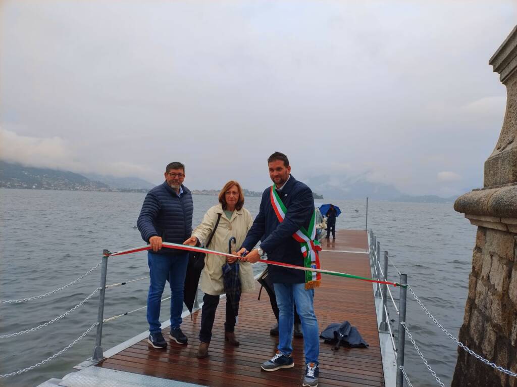 Un nuovo pontile d'attracco sul lungolago di Baveno