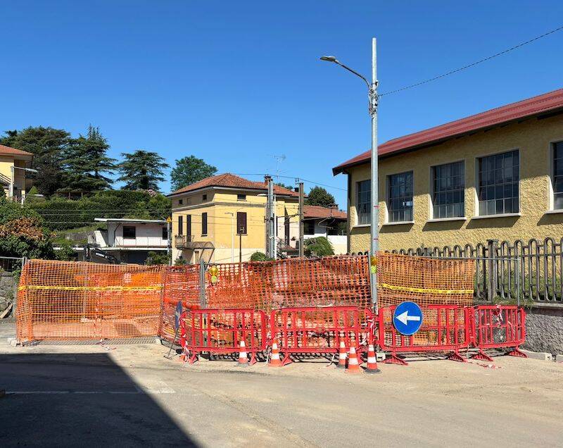 Gemonio, i cantieri accanto alla ferrovia