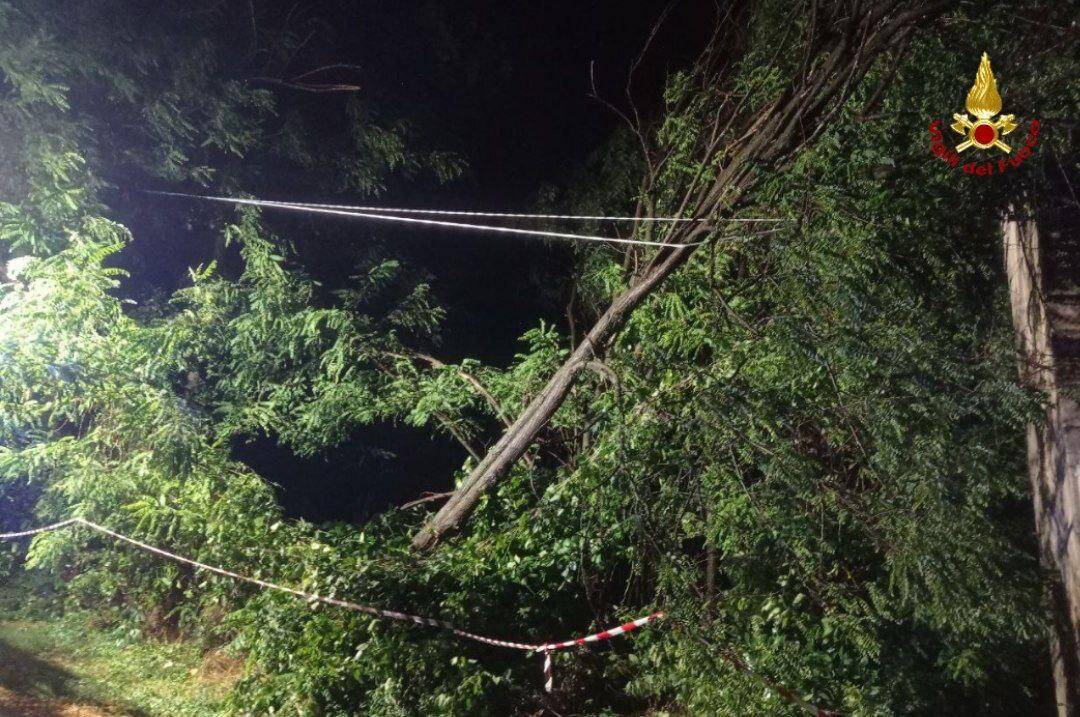 Maltempo nel Vco, vigili del fuoco al lavoro