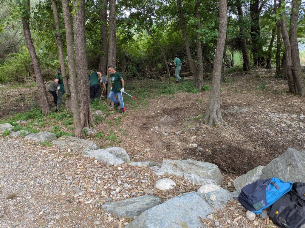 Volontari al lavoro al Golfo della Quassa: pulizia e contenimento delle specie invasive