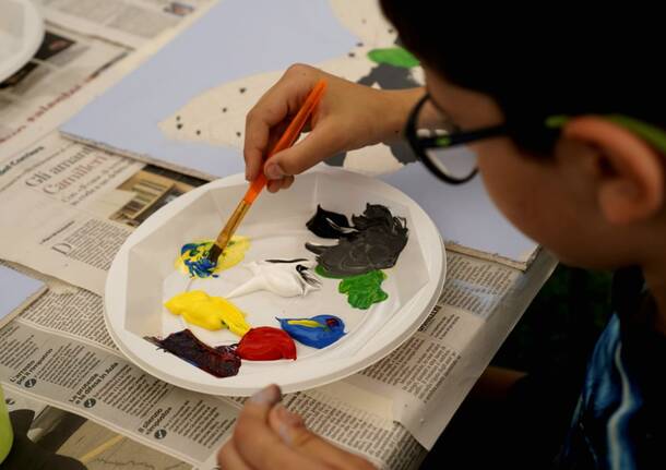Il laboratorio artistico per ragazzi a Lozzo