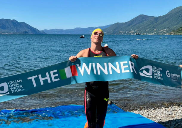 francesco costa traversata dei castelli 2025 maccagno italian open water tour