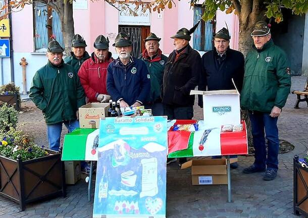 baratto solidale gruppo alpini