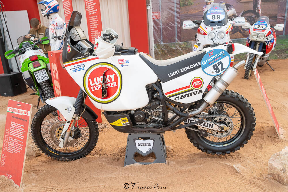 Le moto della Dakar in mostra a Eicma