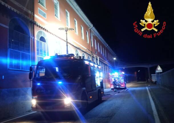 Germignaga - Incendio ex setificio Stheli