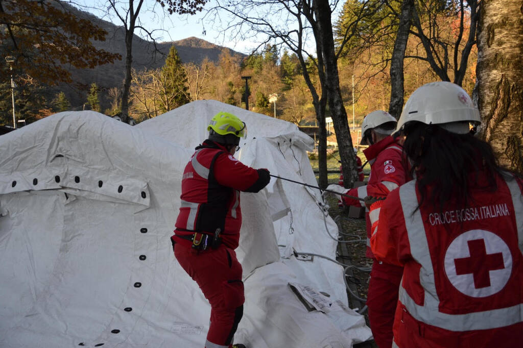 Mesenzana esercitazione croce rossa protezione civile