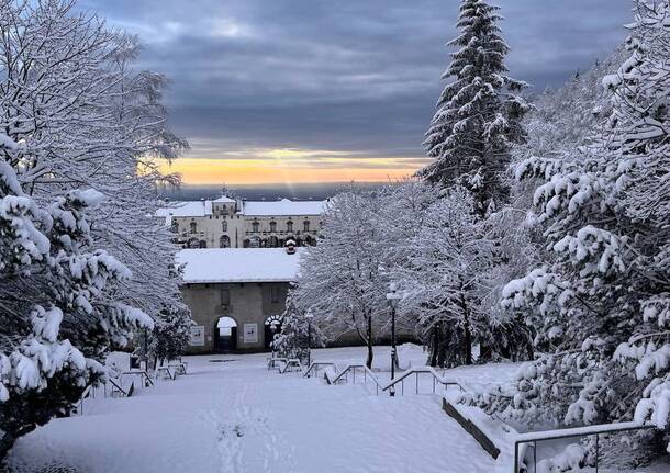 Neve al Santuario di Oropa