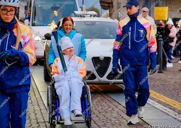 L’emozione di Leonardo, tedoforo per un giorno